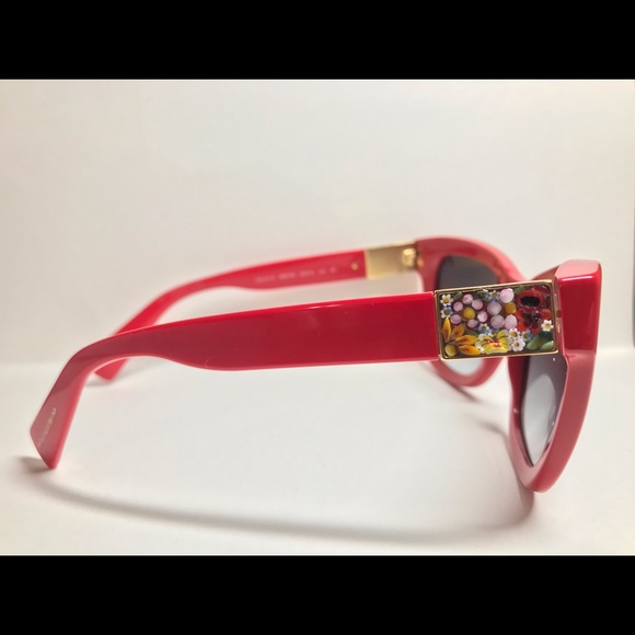 Red Dolce & Gabbana DG4309 Sunglasses DOLCE & GABBANA DG4309 RED W/ GOLD 30978D WOMENS SUNGLESSES  main image 4